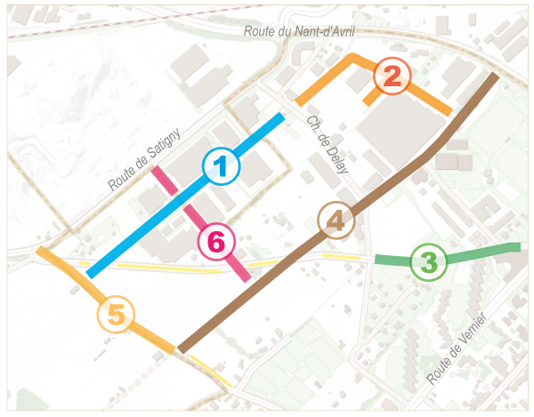 Plan des voies