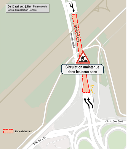 Tunnel de Ferney 10 avril au 5 juillet