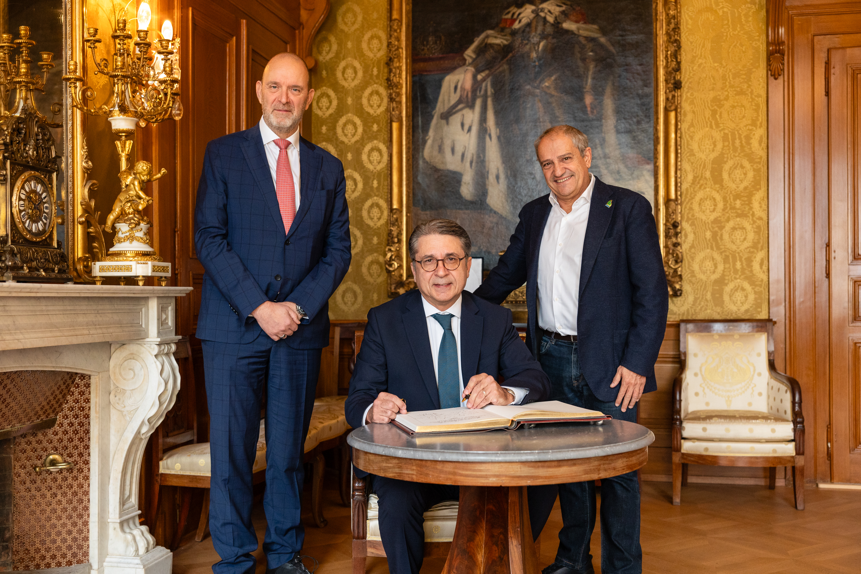 Signature du livre d'or