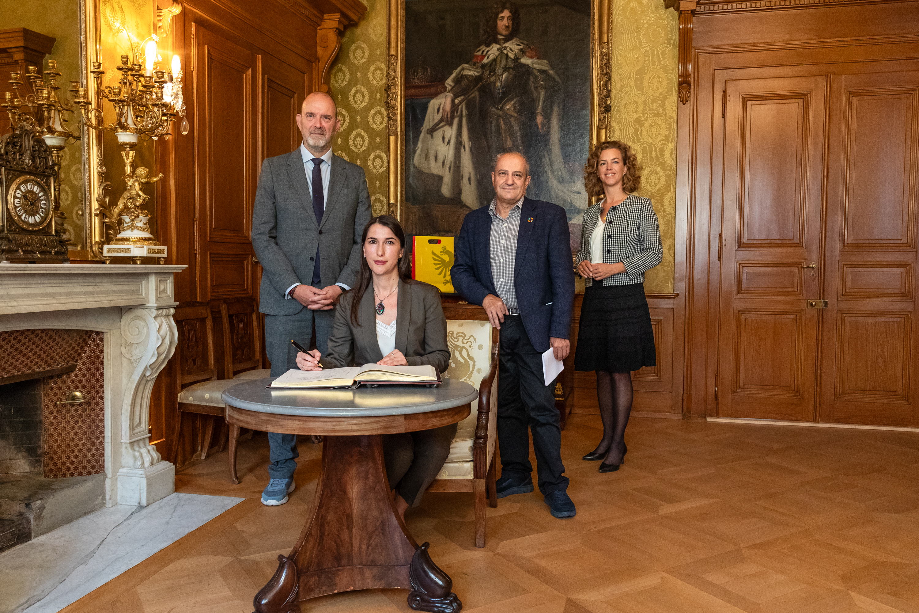 Signature du livre d'or