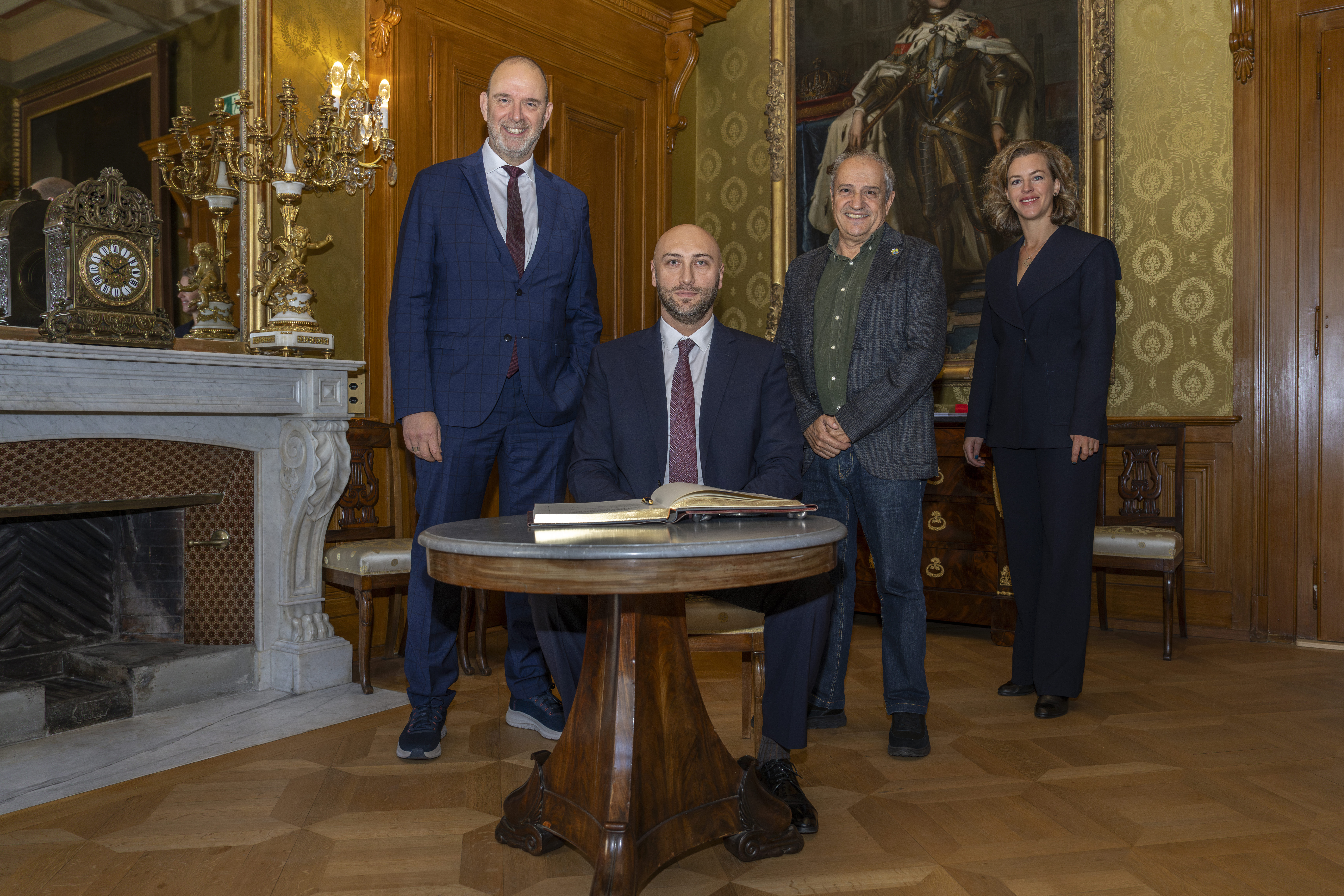 Signature du livre d'or