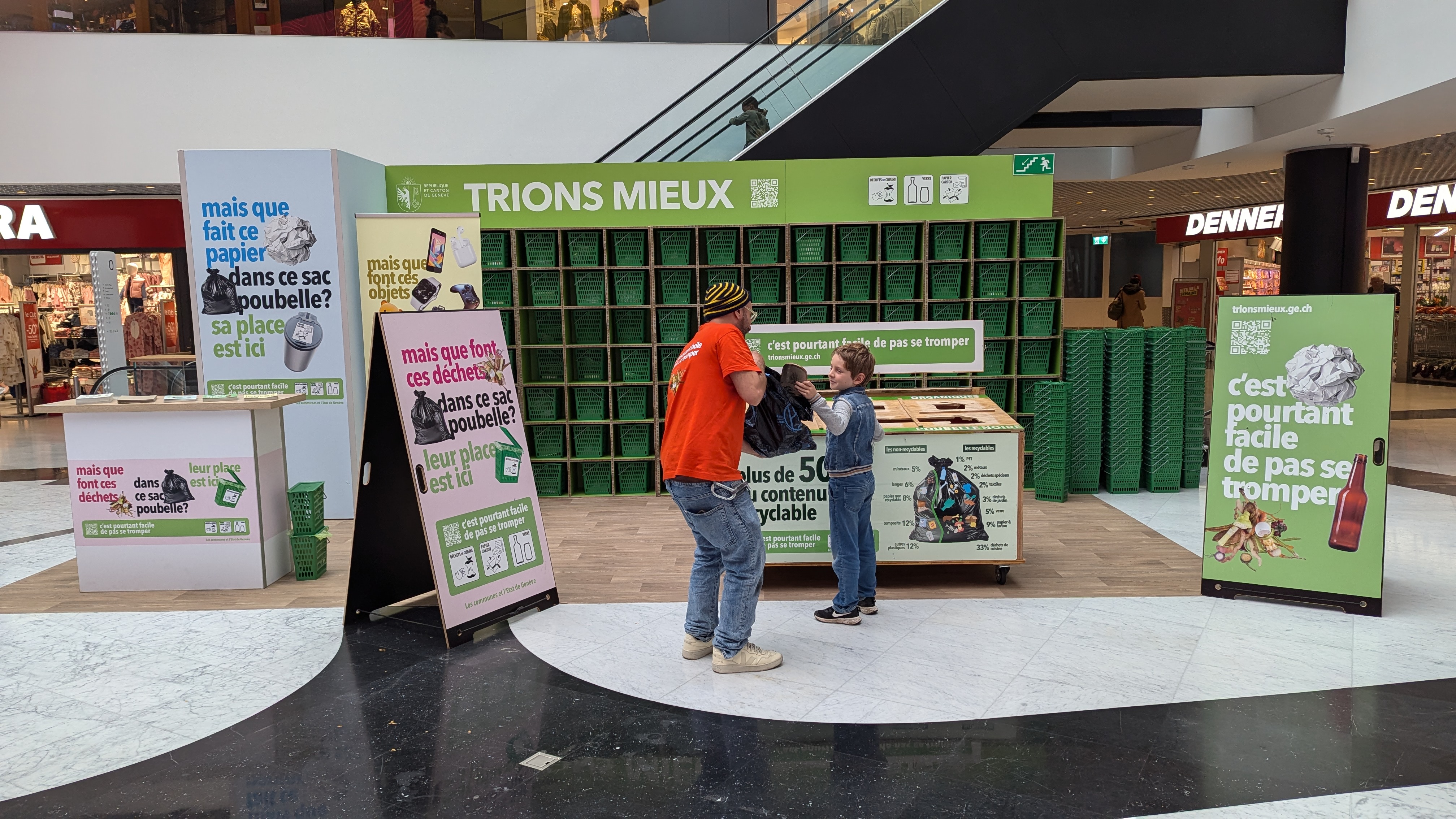Stand au centre commercial de Balexert