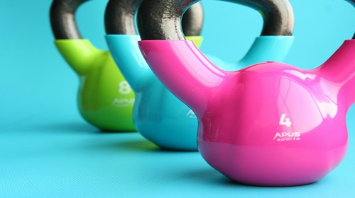 Accessoires de fitness colorés
