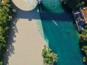 Jonction de l'Arve et du Rhône - Copyright J. Blum - Unsplash