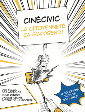 Affiche du concours CinéCivic 2024-2025