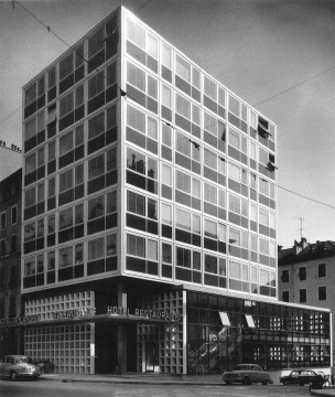 Vue générale de l’Hôtel de l’Ancre en 1960 (Archives Jacques Bolliger / © photo V. Bouverat).