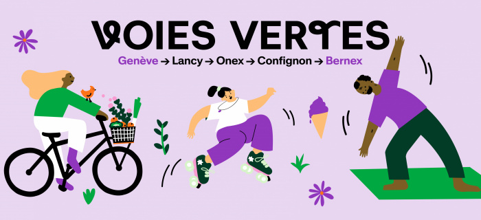La Voie verte Genève-Bernex (dessins Noémie Creux)