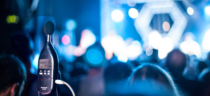 Mesure du bruit durant un concert