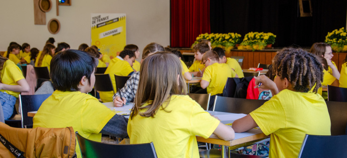 Dictée du Tour, en 2022. Crédit photo: Mathilde Imesch | Ville de Lausanne