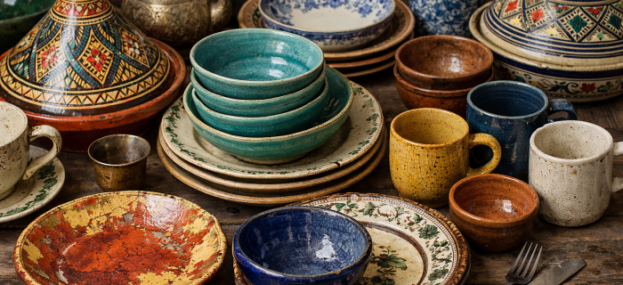 Exemple de vaisselles en céramiques