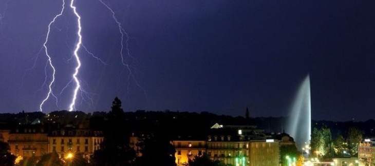 Orage sur Genève Orage Genève