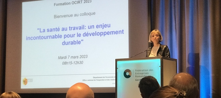 Fabienne Fischer, conseillère d'Etat chargée du département de l'économie et de l'emploi (DEE)