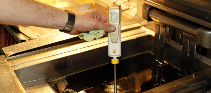 Test de toxicité d'un bain d'huile de friture