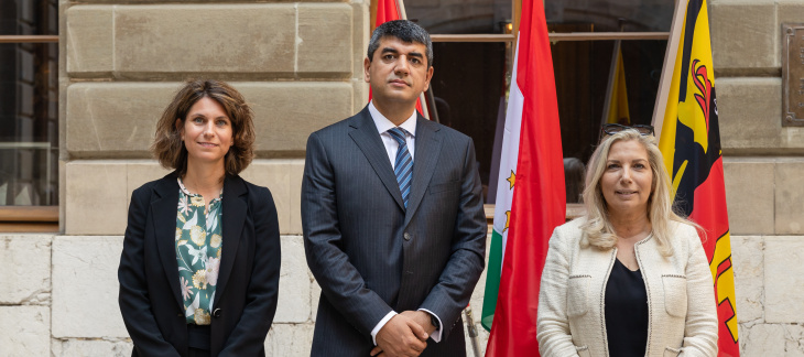 Visite de courtoisie de S.E. Monsieur l'Ambassadeur Sharaf SHERALIZODA, Représentant permanent de la République du Tadjikistan auprès de l'Office des Nations Unies à Genève