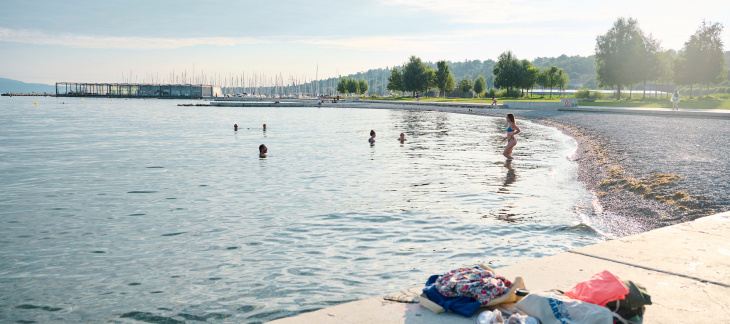 Plage des Eaux-Vives / image illustrative (c) Loris Von Siebenthal