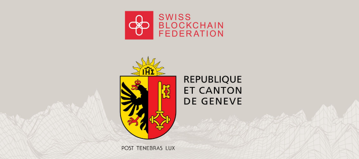 Logo Swiss Blockchain Federation et Etat de Genève