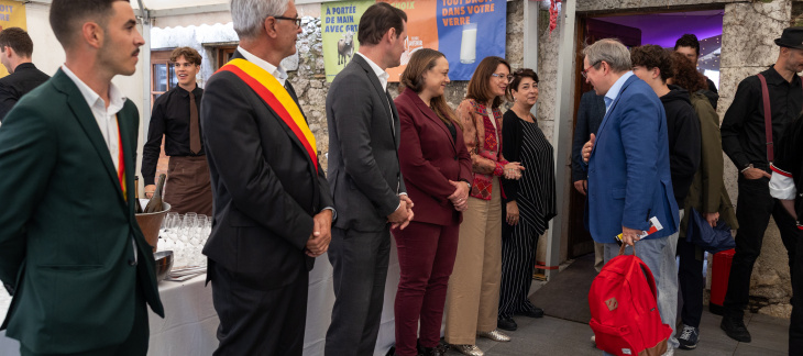 Réception offerte aux membres de la communauté internationale à l'occasion de la 62e Fête des vendanges de Russin