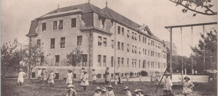 L’orphelinat de Pinchat vers 1920, photo Rose Brun (© Bibliothèque de Genève)