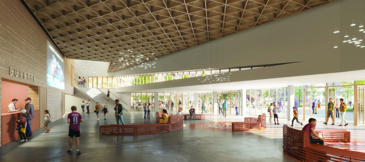 Concours "Patinoire de Trèfle-Blanc", Lancy - architec/Chabanne architecte/ingeni/wsp-BG/Oxalis/RR&A