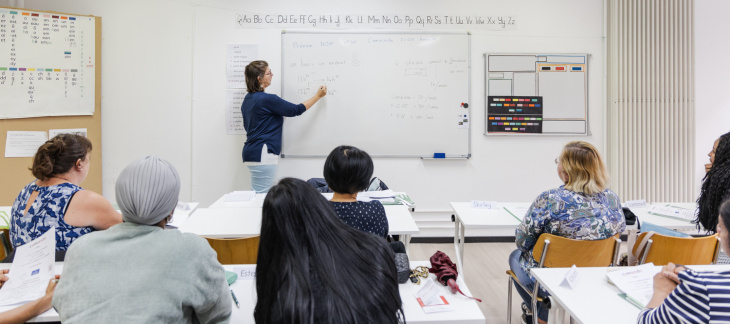 Cours de français donné par l'association Camarada © Vincent Albert