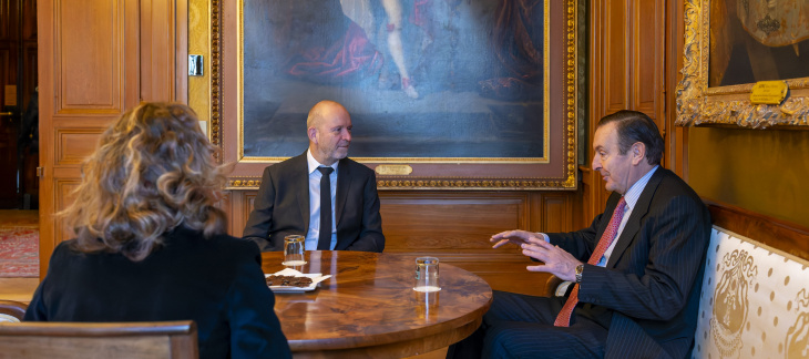 Visite de courtoisie de Monsieur Luis Fernández-Cid de las Alas Pumariño, consul général d’Espagne à Genève