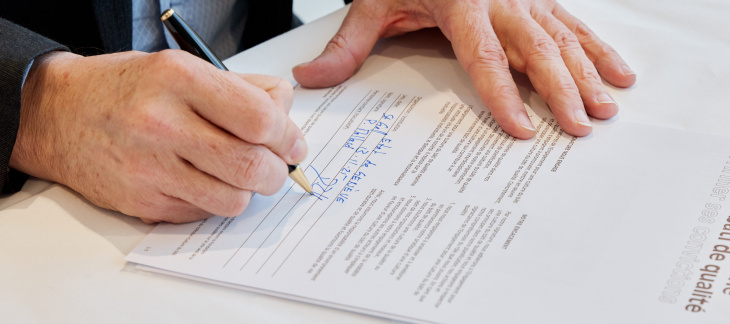 Signature de l'acte pour l’Engagement pour une culture du bâti de qualité, © Fondation Culture du bâti Suisse