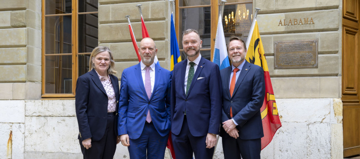 Visite de courtoisie des ambassadeurs de Norvège, Suède et Finlande en Suisse 