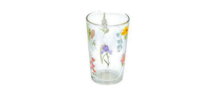 Verre « Single Flowers mixed colors 220 ml » vendu par Flying Tiger Copenhagen