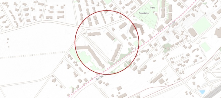 Plan de localisation projet Tricouni - Veyrier