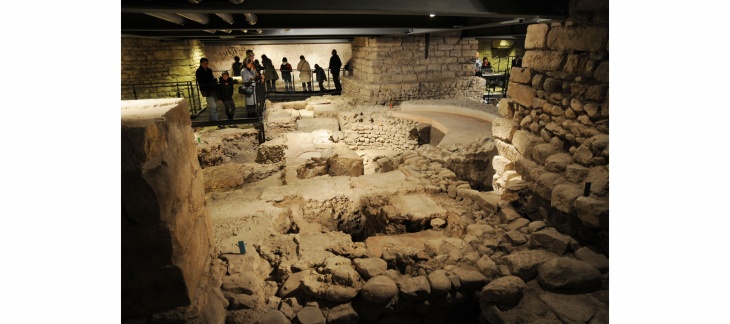 Sous-sol de la cathédrale, © service d'archéologie
