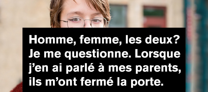 jeune rejeté par ses parents qui se questionne sur son identité
