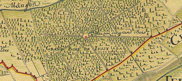 Carte des Bois de Jussy